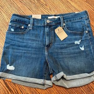 NWT Levi’s mid-length denim shorts!